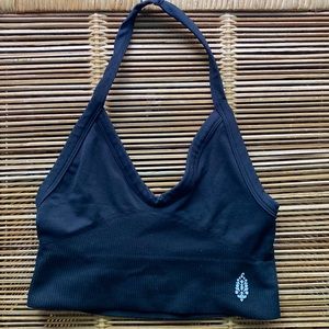 Free people halter top sports bra